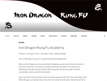 Tablet Screenshot of irondragonkungfu.com